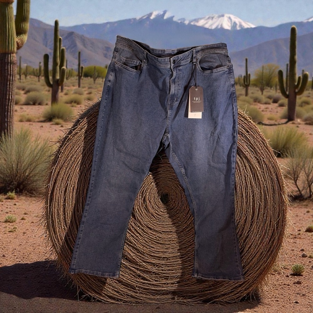 The Perfect Jean NYC Men's  Boot Cut Blue Wash Jeans 44x28